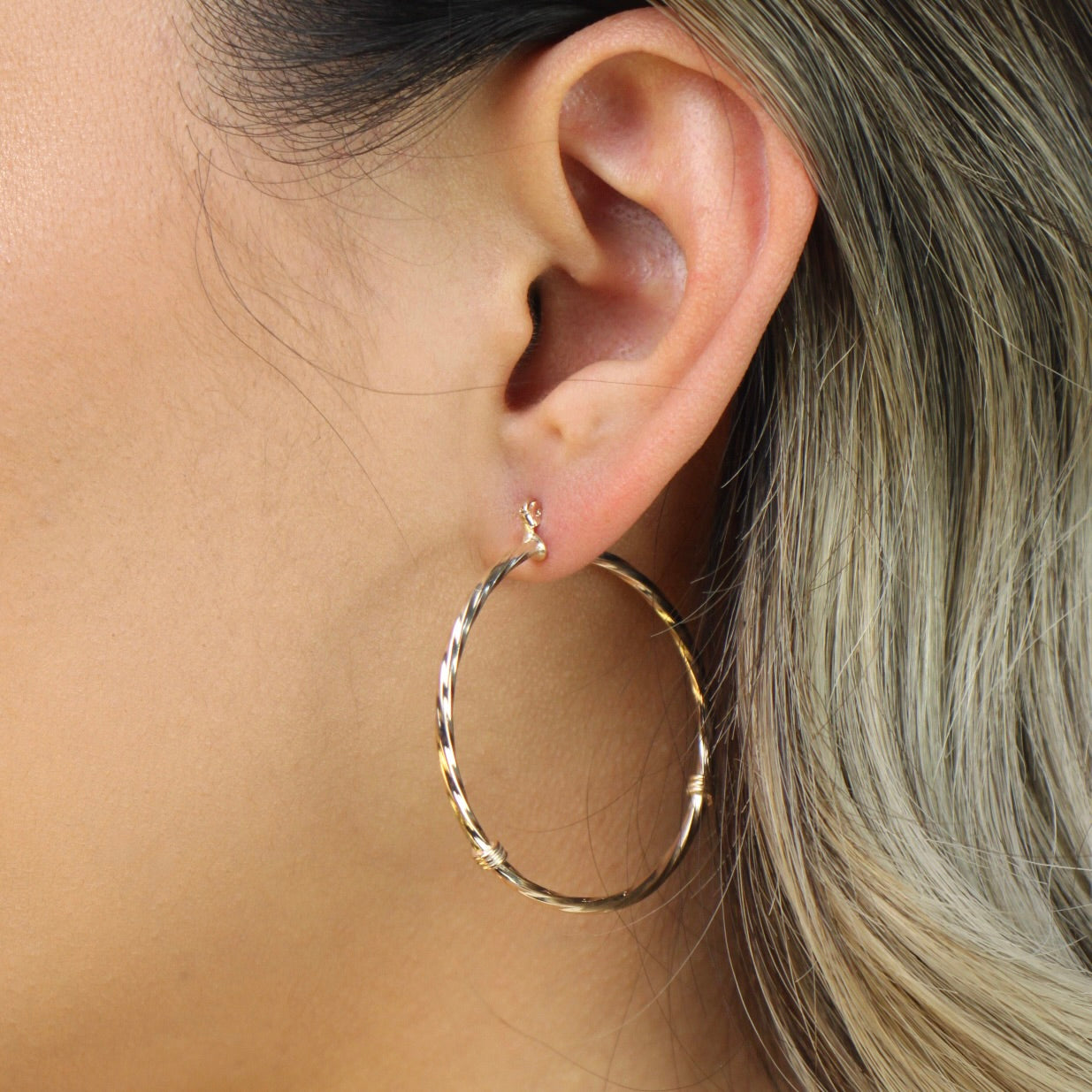 Knotted Hoop Earring