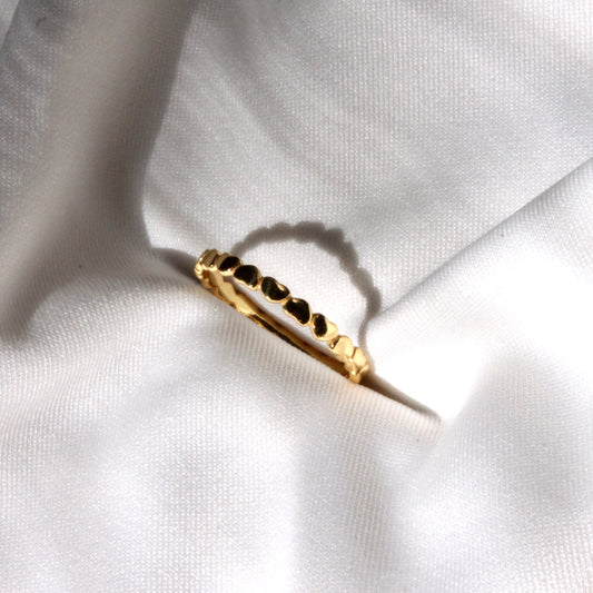 Gold Hearts Ring