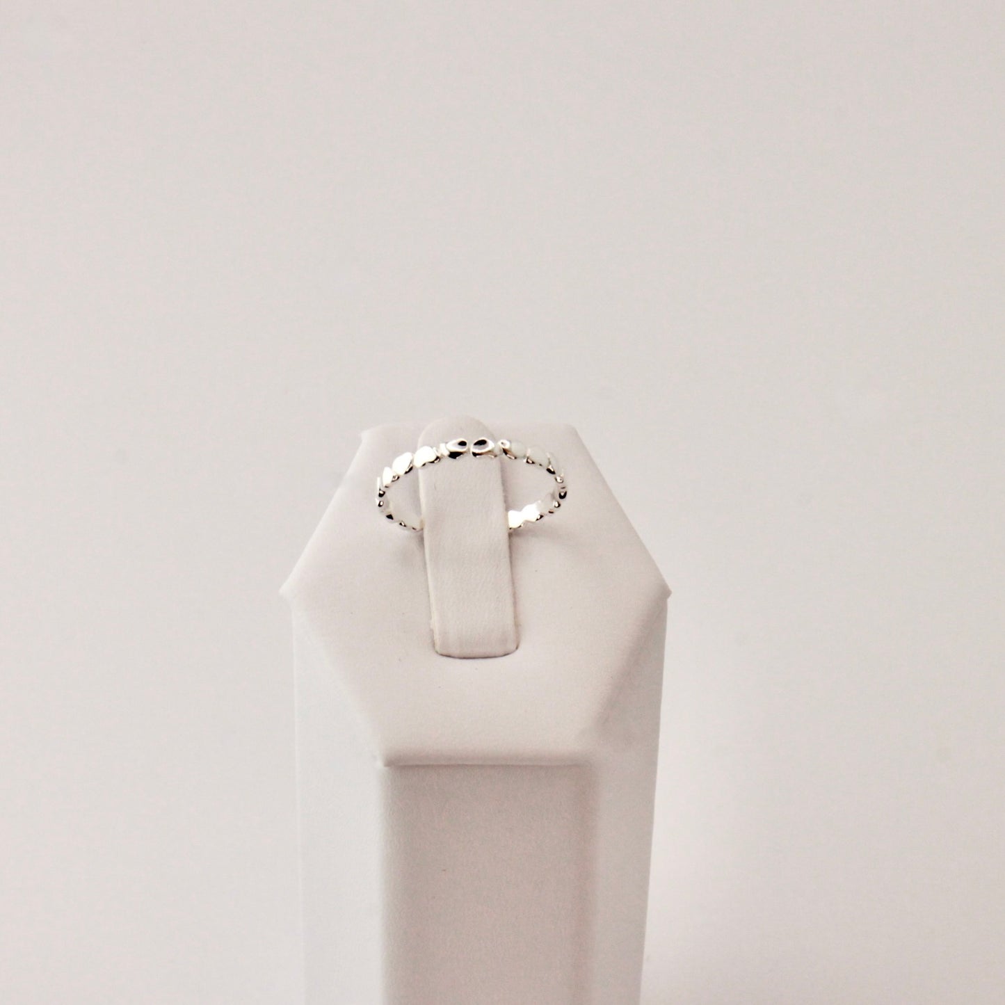 Silver Hearts Ring